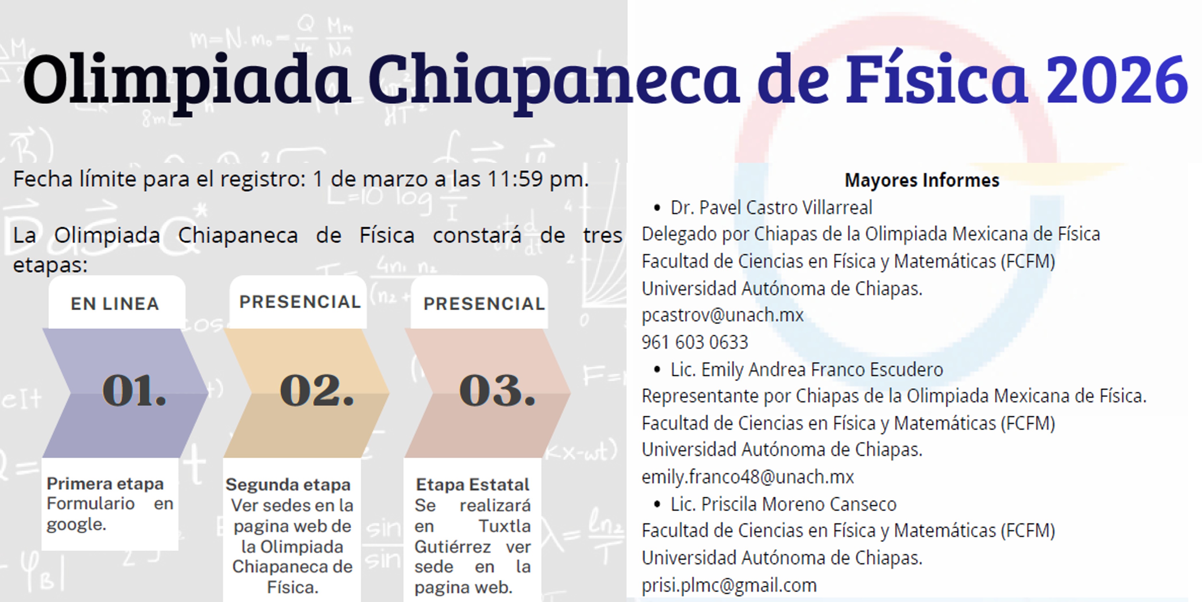 Convocatoria Chiapaneca de Física  2026